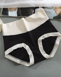 Pure Cotton Antibacterial Crotch Seamless High Elastic Belly-Controlling Cotton Underwear