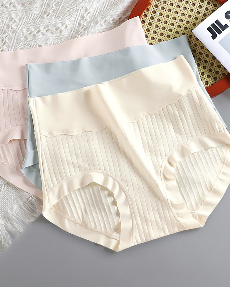Women's Pure Cotton Antibacterial Crotch High Waist Light Belly Underwear Main image