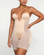 Women's Adjustable Straps Deep V Tummy Control Backless Crotch Zipper All-in-One Body Shaper