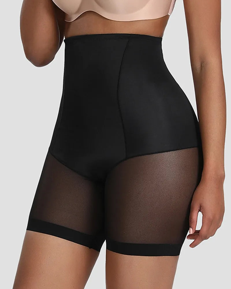 Women's High Waist Tummy Lifting Butt Soft Seamless Mesh Splicing Body Shaping Panties Secondary image