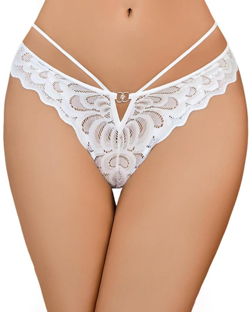Women's Sexy Lace Cross Back Panties Secondary image