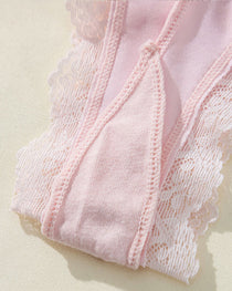 Women's Sexy Comfortable High Elastic Pure Cotton Crotch Lace Breathable Panties