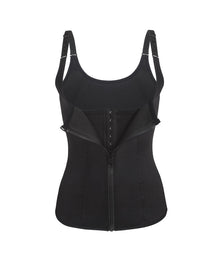 Women's Adjustable Patterned Straps Button Zipper Waist and Abdomen Shaper