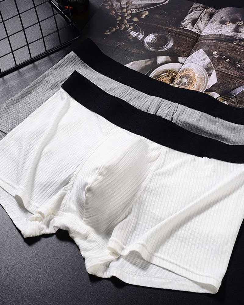 Men's Breathable Colorblock Elastic Waist Briefs Main image