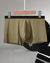Men's Breathable Colorblock Elastic Waist Briefs