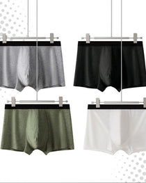 Men's Breathable Colorblock Elastic Waist Briefs