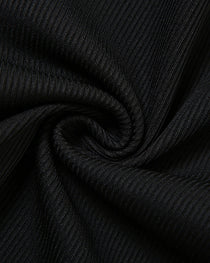 Sexy Deep V Knitted Solid Color Back Strap Hip-Lifting Jumpsuit