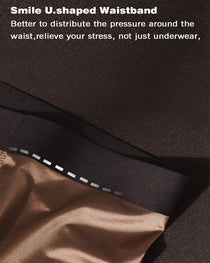 Men's Ice Silk Mulberry Silk Antibacterial Boxer Briefs