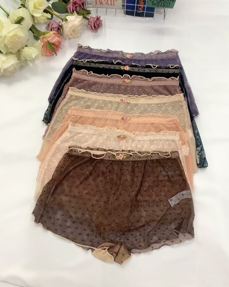 Multipack Women's Heart Lace Flower Decoration High Elastic Underwear Main image