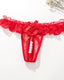 Lace Crotchless Massage Pearl Sexy Thong