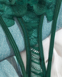 Women's Sexy Lace Mesh Hollow Underwear Set