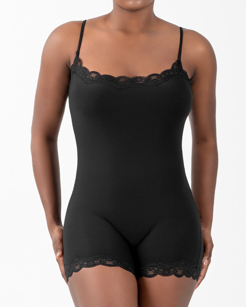 Women's Spaghetti Strap Lace Seamless Sexy Jumpsuit Secondary image