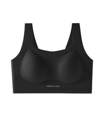 Solid Color No-Wire Seamless Push-Up Casual Vest Bra
