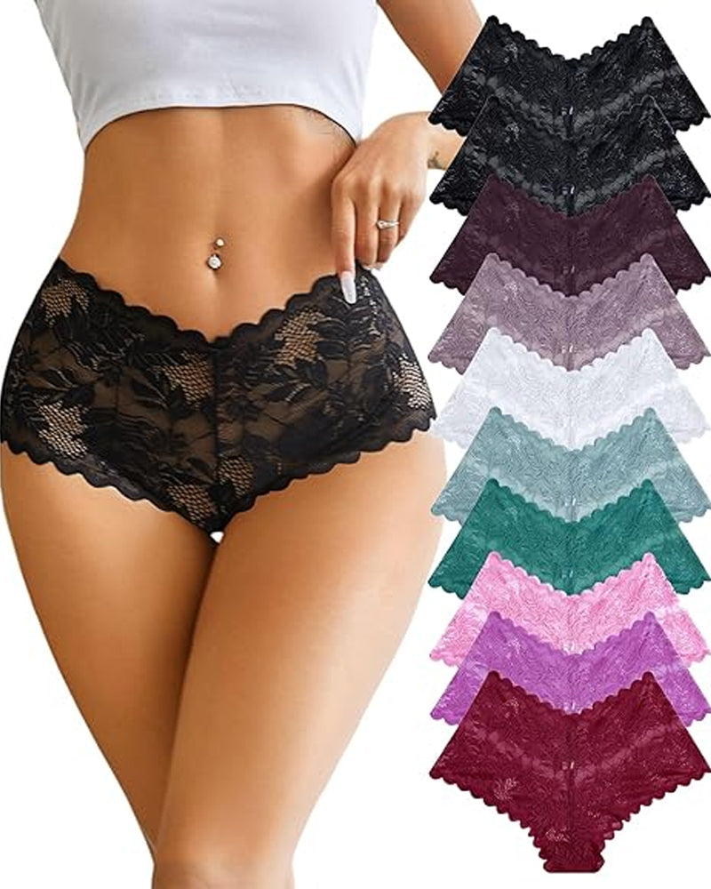 Women's Cotton Bottom Semi-Transparent Seamless Soft Lace Panties Main image