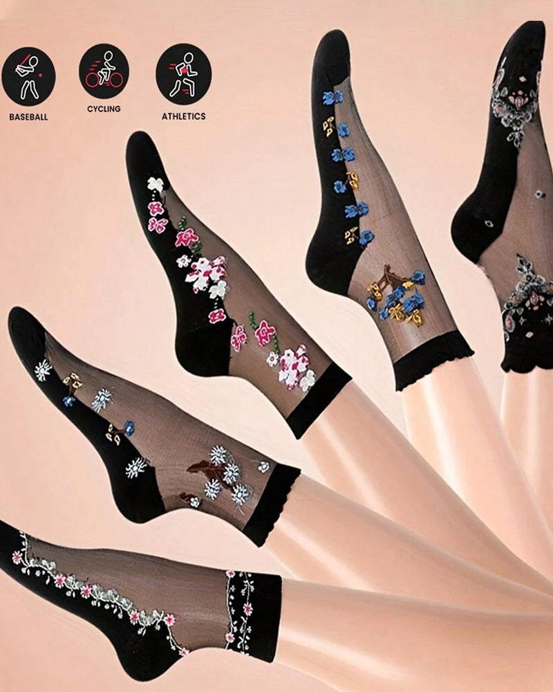 5-pack Women's Floral Jacquard Socks Main image
