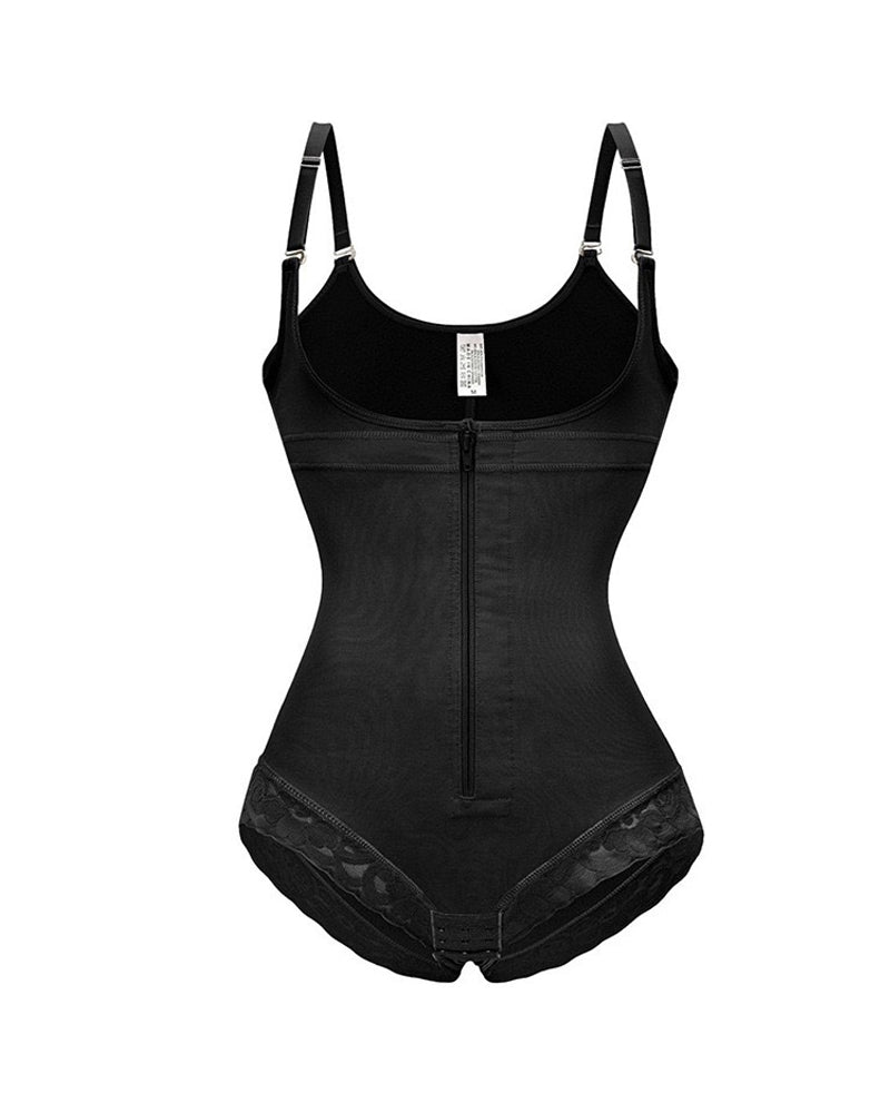 Women Shapewear Tummy Control Fajas Colombianas Body Shaper Zipper Open Bust Bodysuit Secondary image
