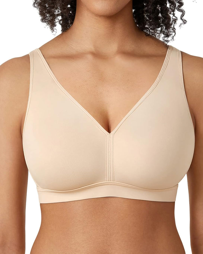 Wire-free Deep V Full Cup Comfortable Bra Main image