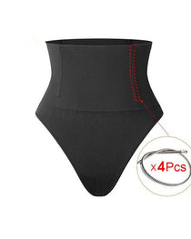 High-waisted Seamless Elastic Waist Shaping Panties