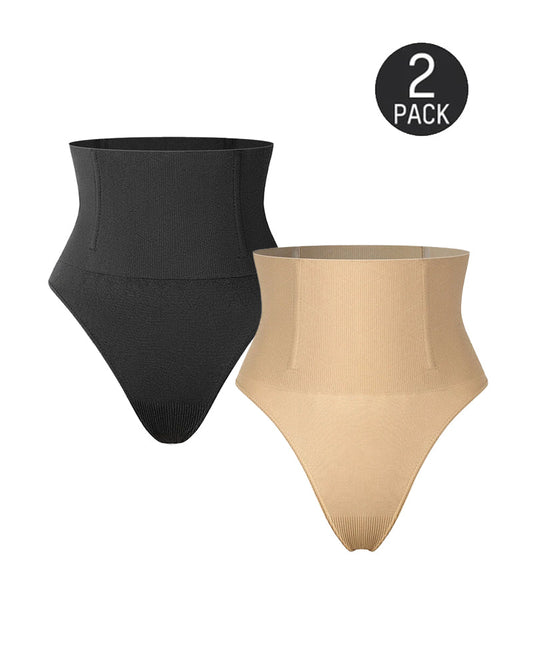 High-waisted Seamless Elastic Waist Shaping Panties