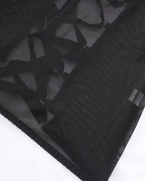 Sexy Back Hollow Mesh See-through Suspender Nightdress