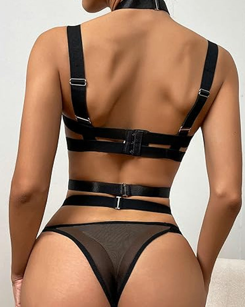 Sexy Bandage Hollow Underwear Set Secondary image