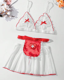 Sexy Nurse Uniform Two-piece Suit