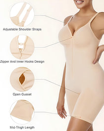 Women's Stretch Fabric Breathable Mesh Body Shaper Tummy Control Tights