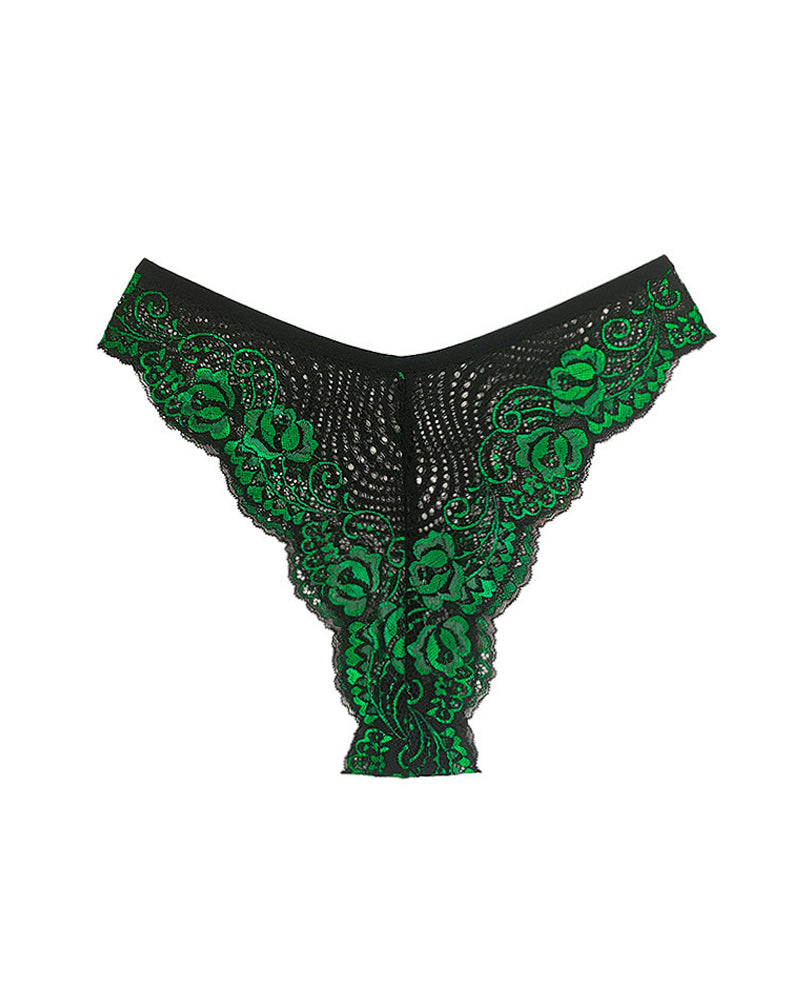 3-pack Low Rise Colorblock Stretch Lace Briefs