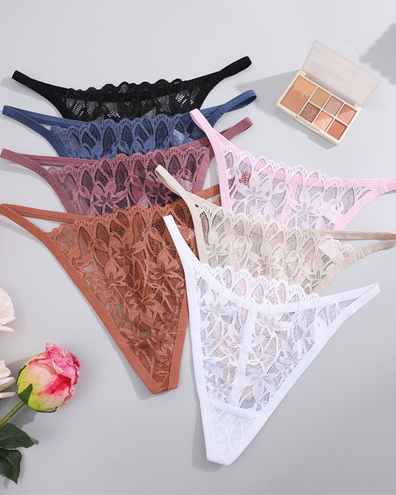 Low-Rise Breathable Lace Sexy Seamless String T-Back Main image
