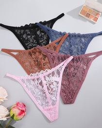 Low-Rise Breathable Lace Sexy Seamless String T-Back