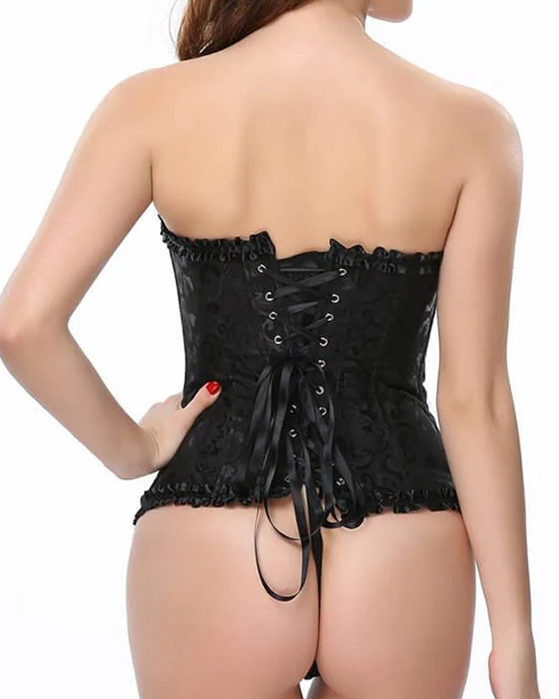 Women's Halloween Body Shaping Tummy Control Back Tie Tube Top Secondary image