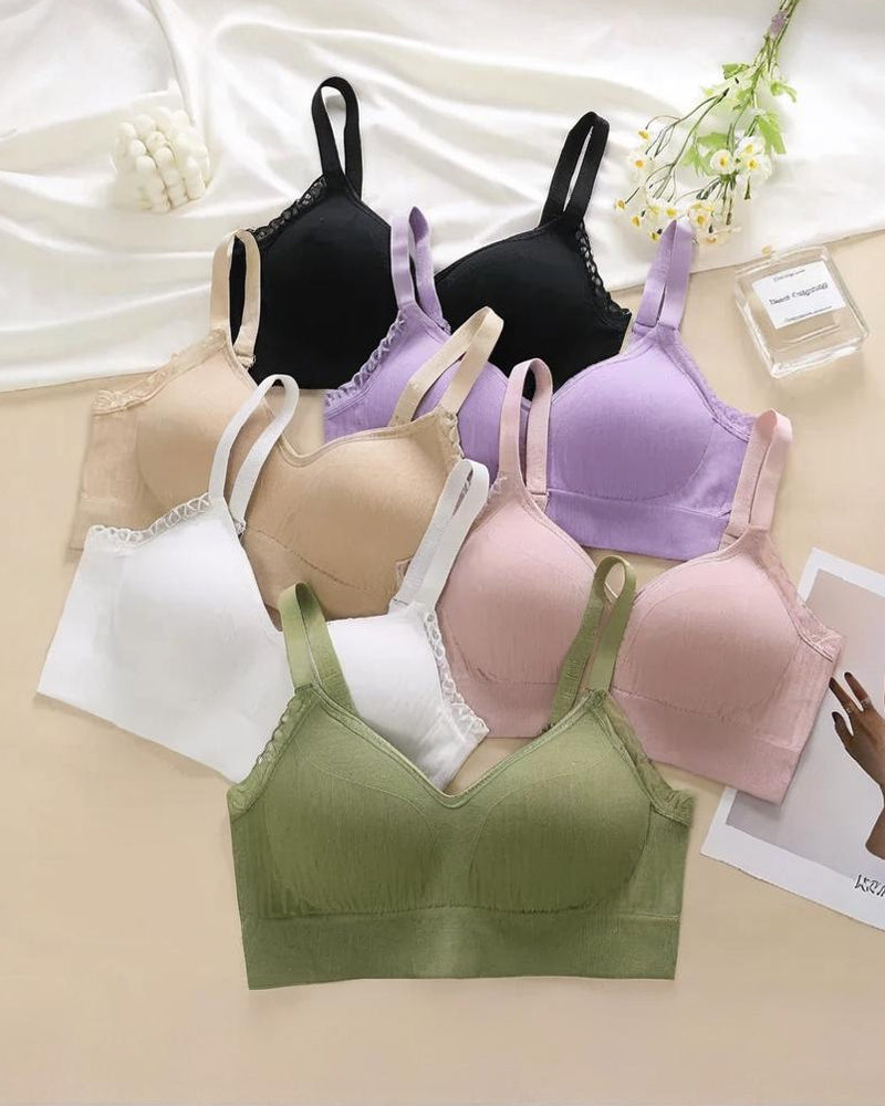 Casual Comfort Lace Wrap Bra Set Main image