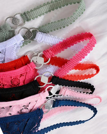 Women's Sexy Floral Lace Translucent Thong
