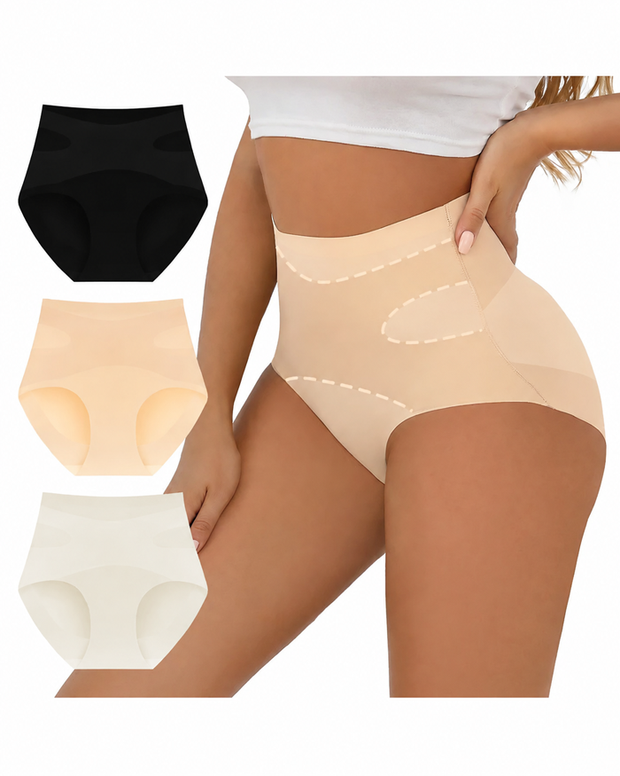 Tummy Control Underwear for Women High Waisted Panties Comfy Briefs Pack