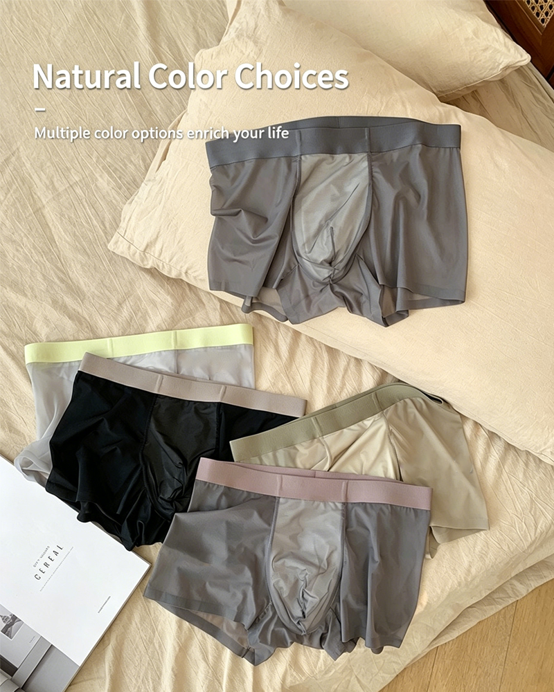 Men’s 20D Ultra-thin Ice Silk Quick-dry Boxer Briefs Main image