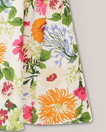 Plus Size Summer Square Neck High Waist Printed Short Sleeve Dress
