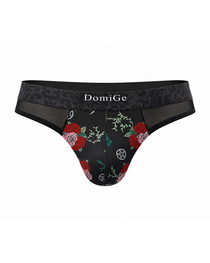 2-Pack Sexy Men's Printed Mesh Low-Rise Thongs