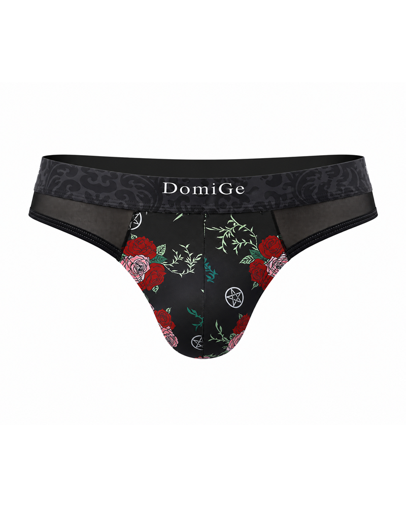 2-Pack Sexy Men's Printed Mesh Low-Rise Thongs