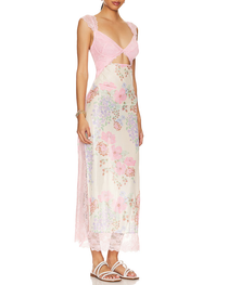 Sexy Floral Lace Cutout Bodycon Dress