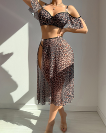 Sexy Cut-Out Mesh Lingerie Set