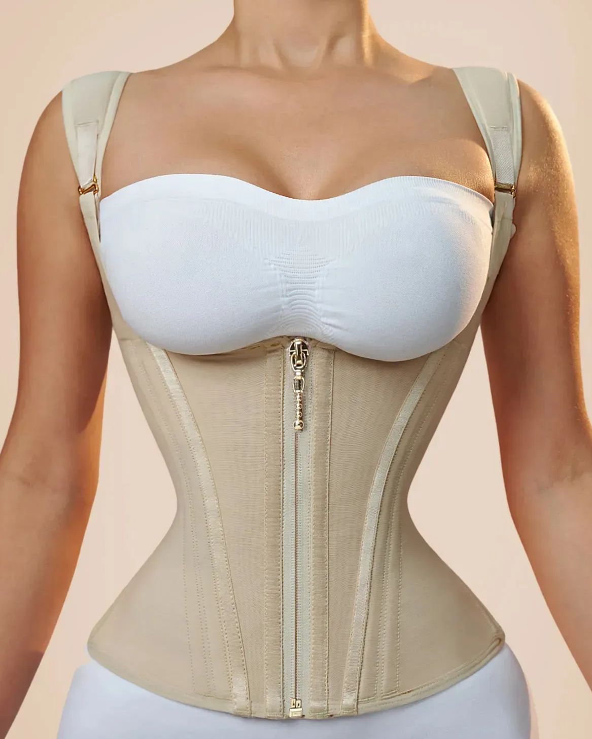 Women's Waist Trainer with Steel Bones for Body Shaping Main image