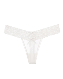 Floral Lace Cutout Thong Panties