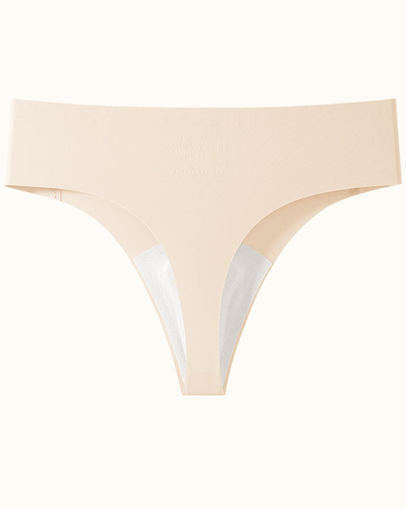 No VPL Ice Silk Seamless Thong for Women
