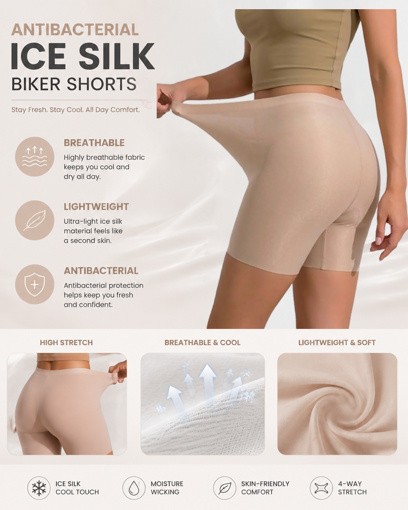 Seamless Anti-Exposure Ice Silk Shorts Underwear