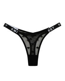 Sexy Heart Lace Thong Panties 3-Pack
