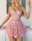 Sexy Sheer Lace Backless Ruffle-Trim Babydoll Lingerie Dress