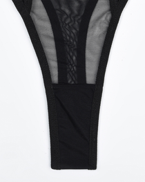 Sexy Stretch Mesh Splicing Boned Shaping Camisole Bodysuit