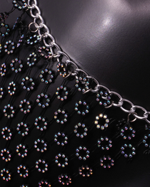 Sexy Rhinestone Chain Cutout Bikini Lingerie Set