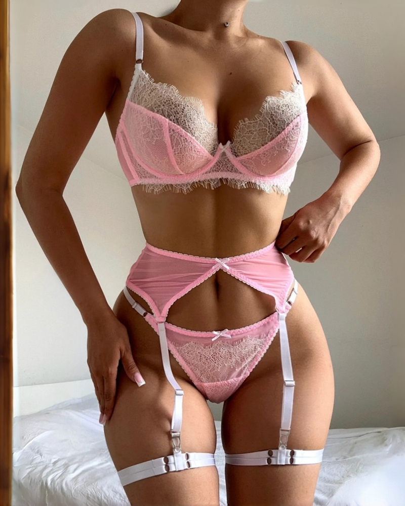 Sexy Lace Cut-Out Lingerie Set Main image