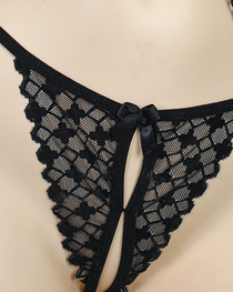 Sexy Metal Chain Cutout Lace Bodysuit